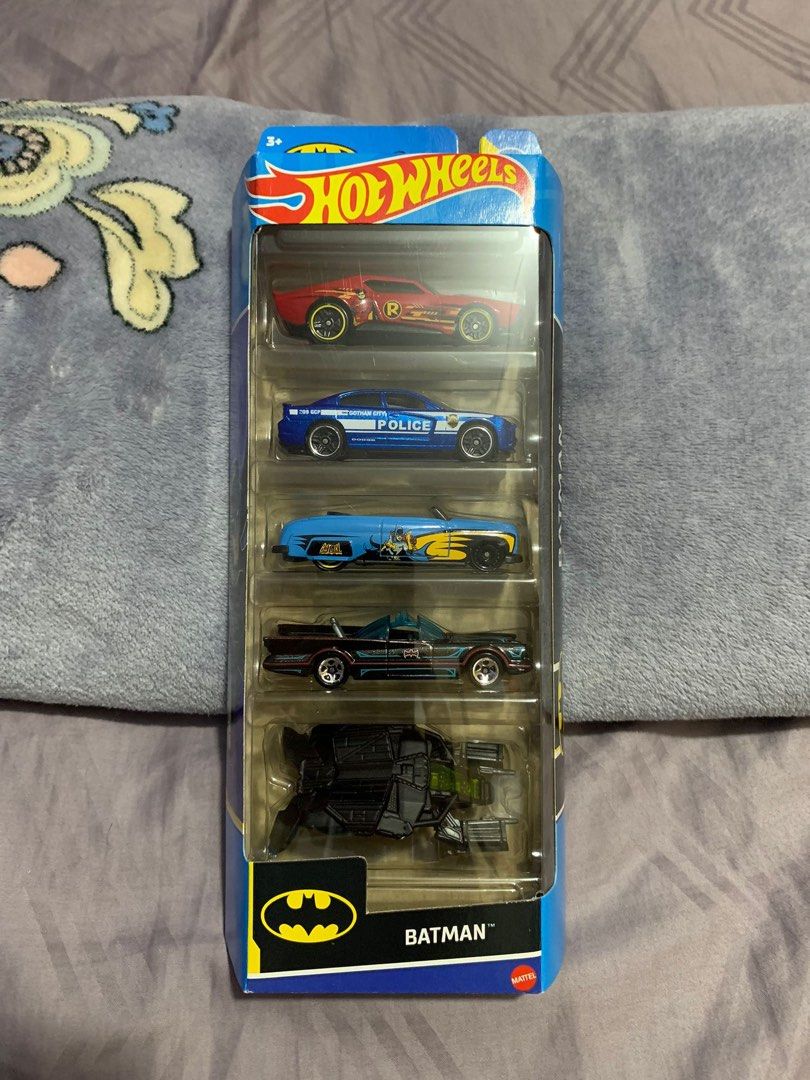Hot Wheels DC Batman Batmobile Batplane Arkham Asylum Classic TV Series The Forever 5 Pack