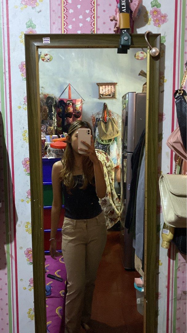 Celana Bahan Nude Fesyen Wanita Pakaian Wanita Bawahan Di Carousell