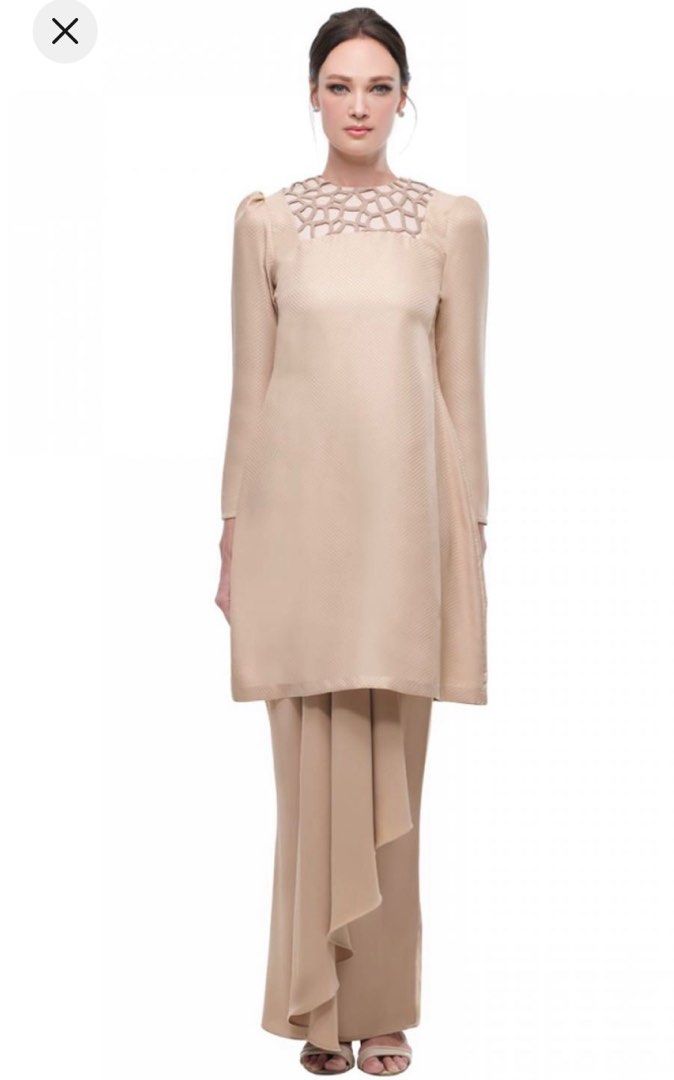 Jannah Noe Nude Roselle Kurung Women S Fashion Dresses Sets