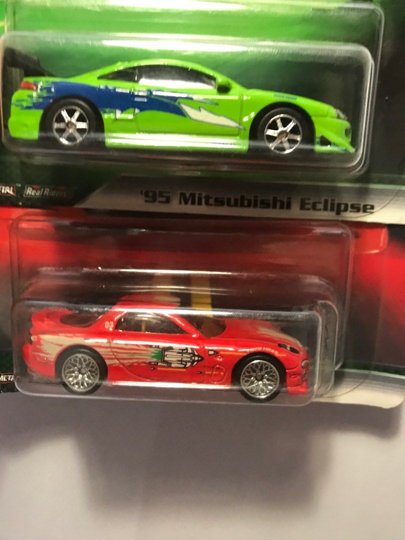HOT WHEELS FAST AND FURIOUS SET MITSUBISHI ECLIPSE MAZDA RX Hobbies Toys Toys Games
