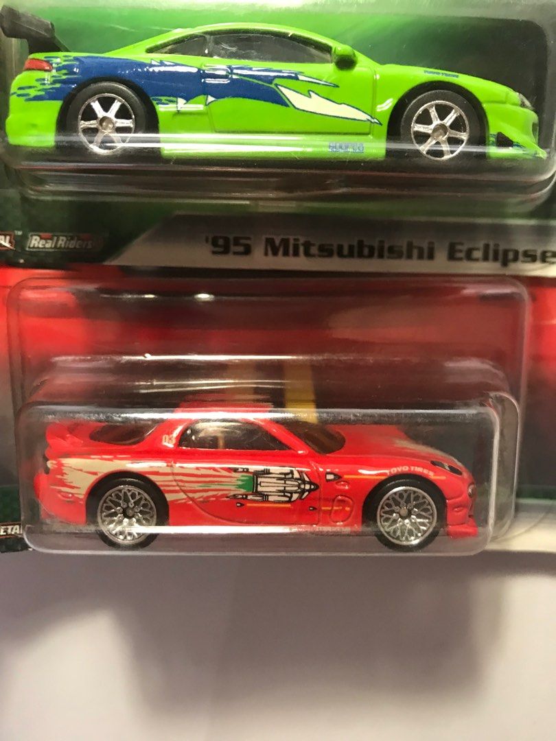 Hot Wheels Fast And Furious Set Mitsubishi Eclipse Mazda Rx Hobbies Toys Toys Games