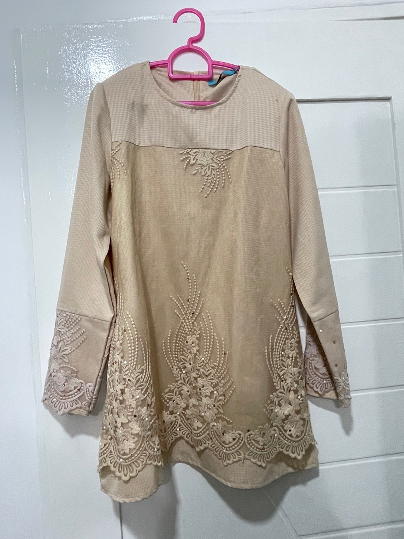 Baju Kurung Nude Women S Fashion Muslimah Fashion Baju Kurung Sets