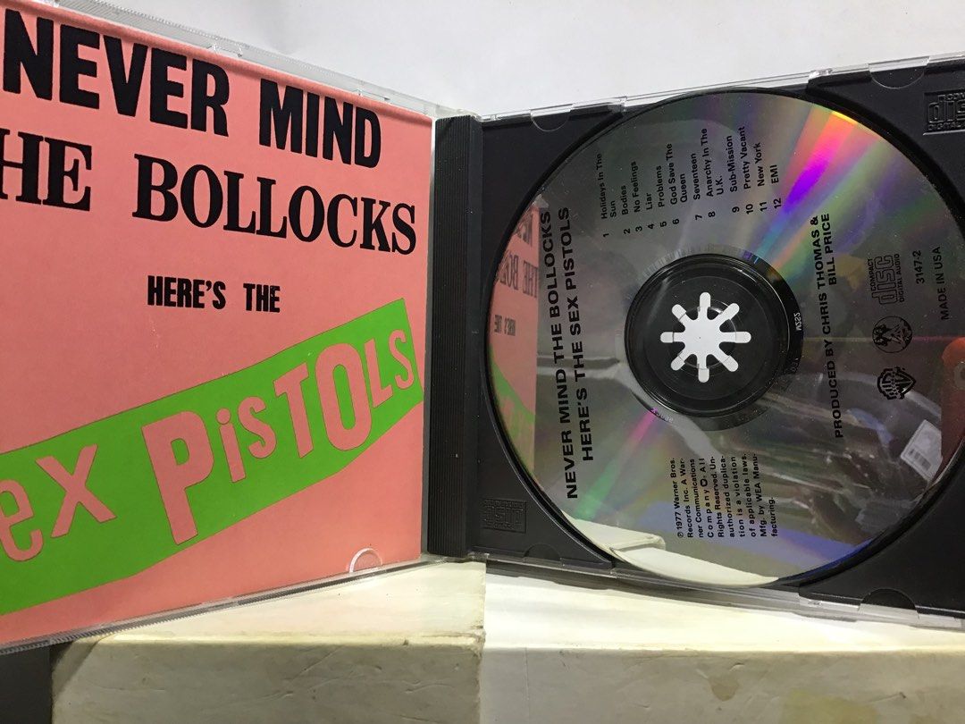Cd Sex Pistols Never Mind The Bollocks Oop Usa Us Press Anubis Punk
