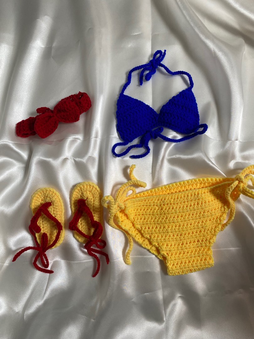 Snow White Inspired Bikini Set Women S Fashion Swimwear Bikinis