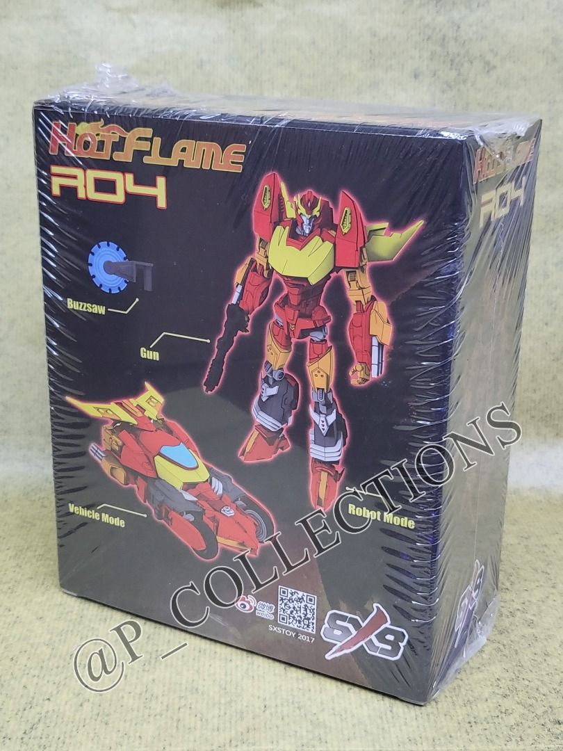 全新未開封 SXS TOYS R R HOT FLAME TRANSFORMERS IDW AUTOBOT CYBERTRON RD PARTY HOT ROD