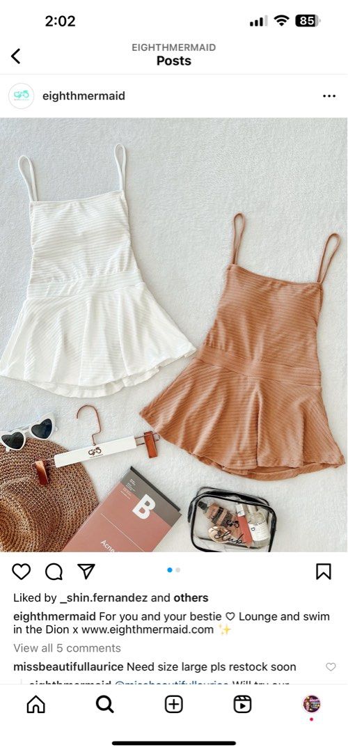 Eight Mermaid Dion Swimwear In Nude Rib On Carousell