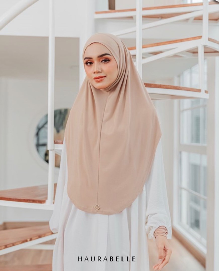 New Tudung Sarung Haurabelle Nude Women S Fashion Muslimah Fashion