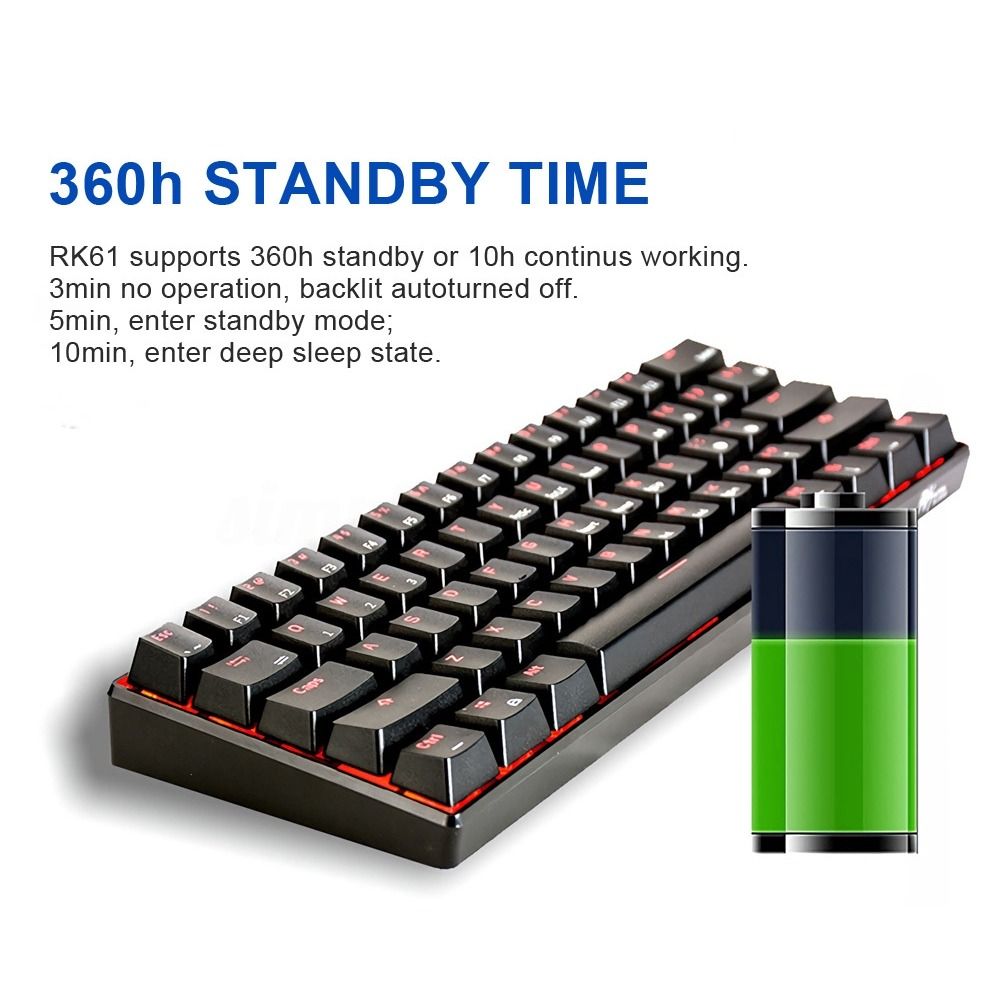 Royal Kludge Rk Hot Swappable Bluetooth Usb C Dual Mode Rgb Mechanical Keyboard