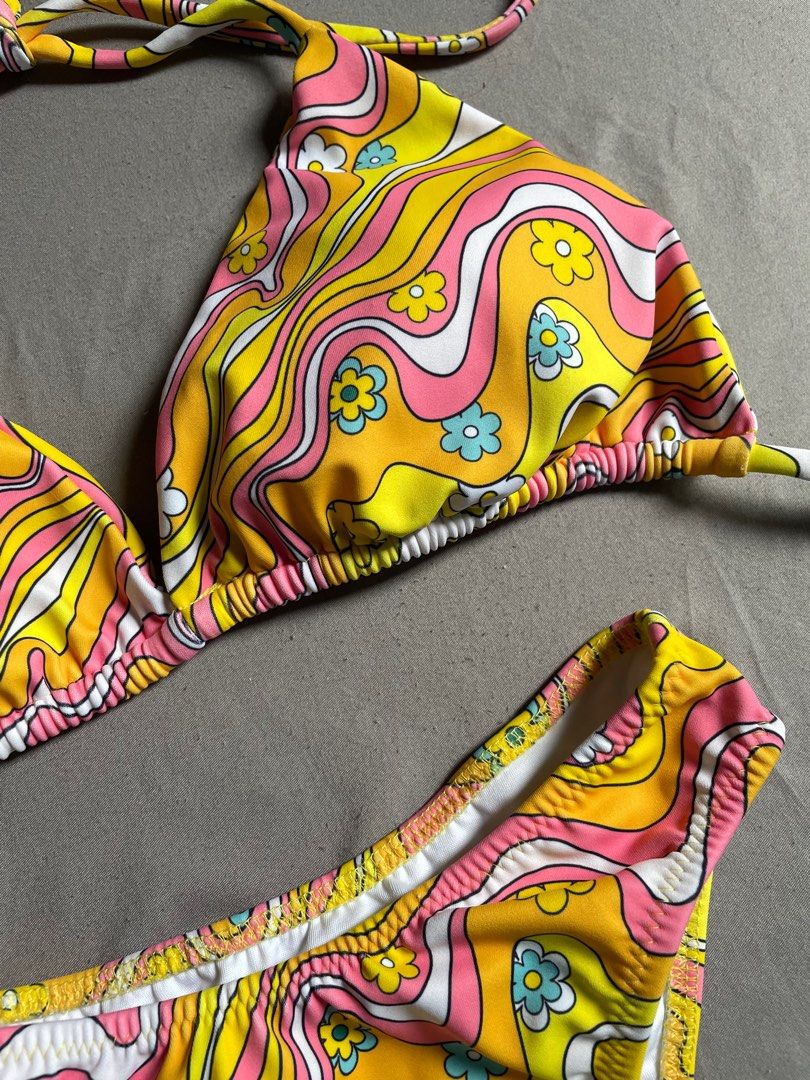 Pacific Palais Vitali Retro Triangle Two Piece Bikini On Carousell