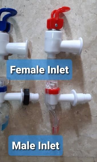 Water Dispenser Faucet Male Female Inlet Jug Faucet Jar Faucet Hot Cold Red Blue Faucet Per