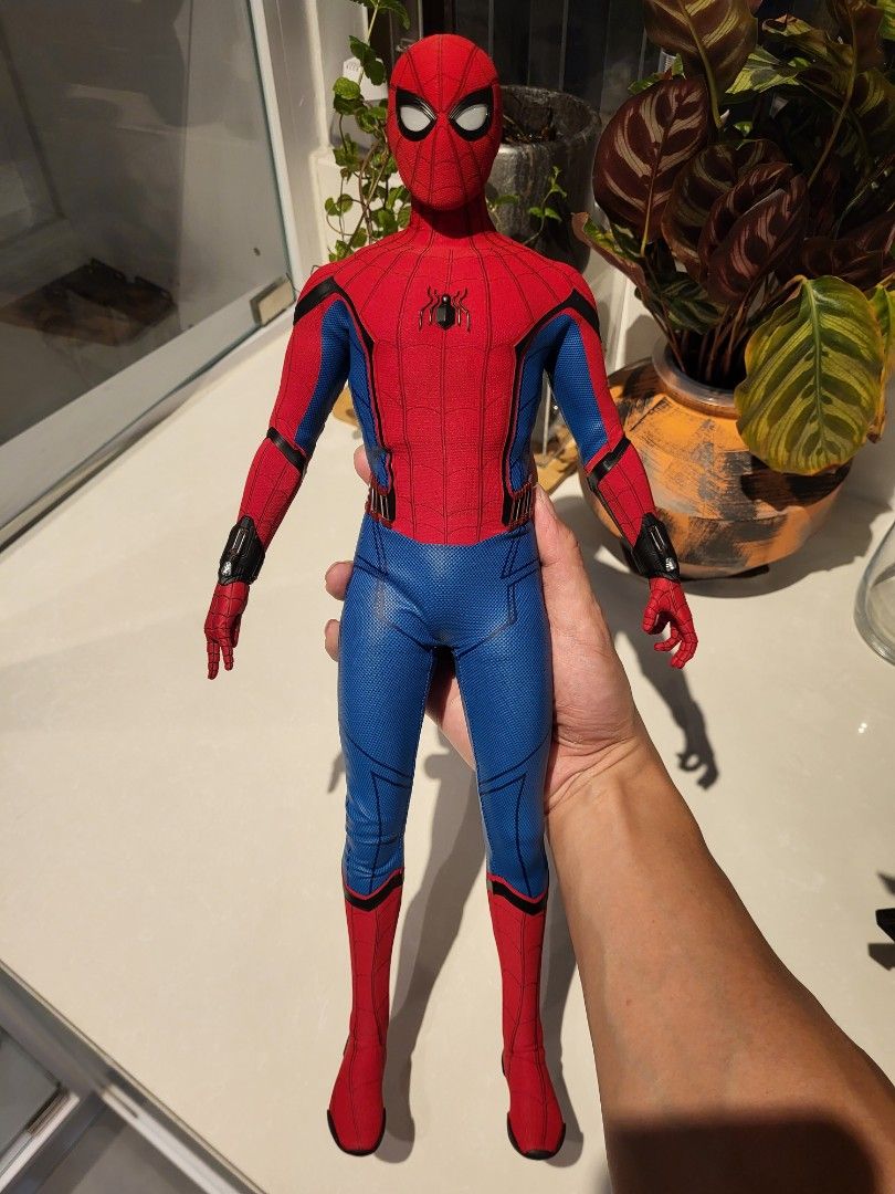 二手無盒無爛齊件 請閱讀清楚拍賣內容 Hot Toys Hottoys Spiderman 1 4 1 4 QS015b Special Edition with Bonus Part