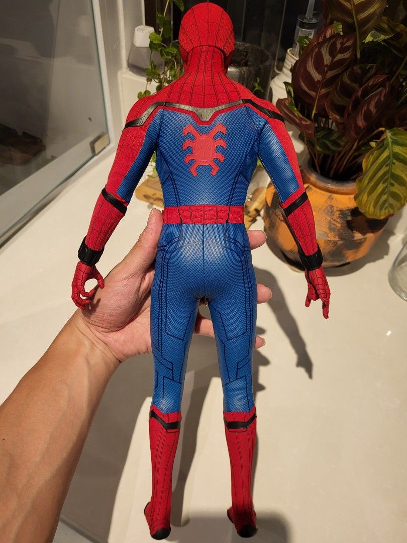 二手無盒無爛齊件 請閱讀清楚拍賣內容 Hot Toys Hottoys Spiderman 1 4 1 4 QS015b Special Edition with Bonus Part