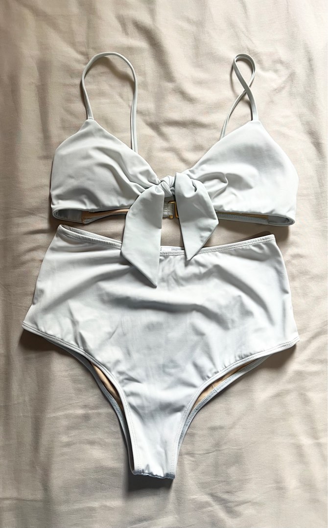 Eighth Mermaid Two Piece Bikini In Light Blue On Carousell