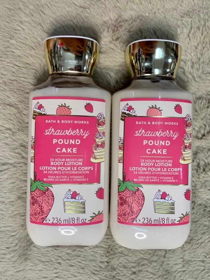 Bbw Strawberry Pound Cake Body Lotion On Carousell