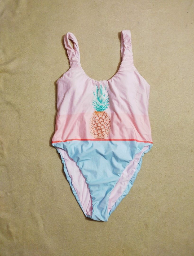 Bikini Lab Pineapple Low Back One Piece Swimsuit Women S Fashion