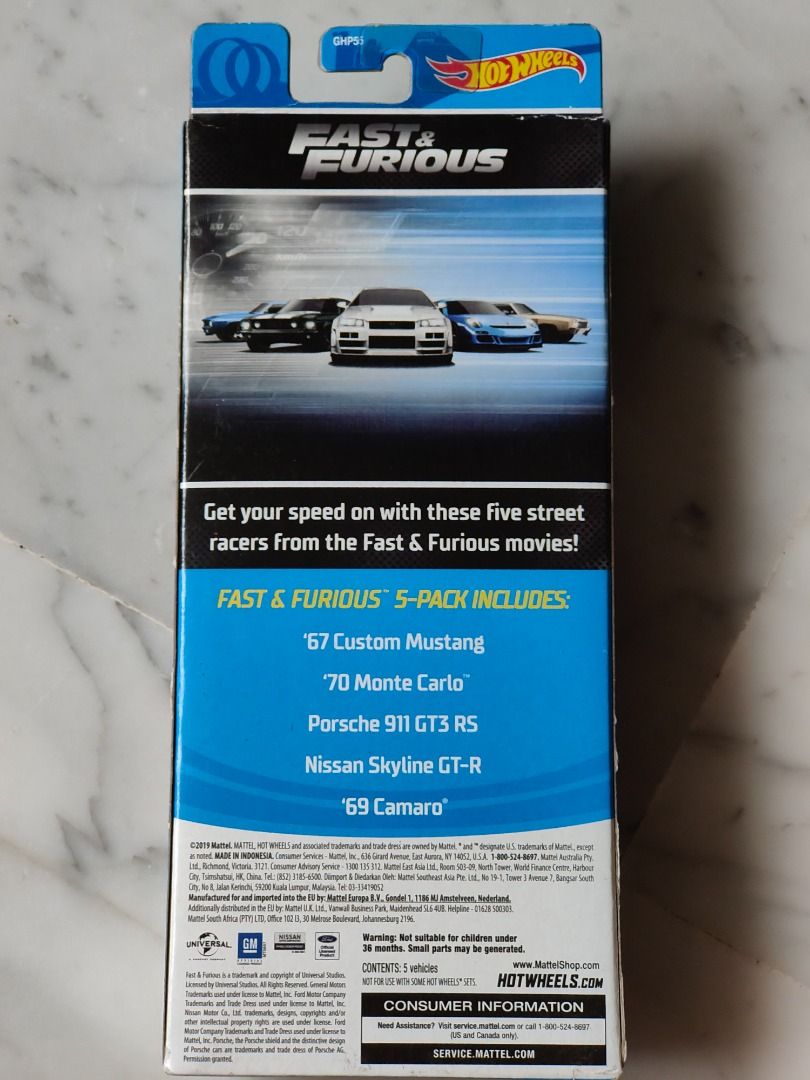 Hot Wheels Fast And Furious Pack Hobbies Toys Toys Games On Carousell
