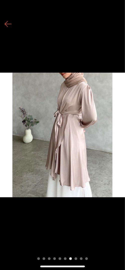 New Mezalunasignature Adaire Tunic Nude Fesyen Wanita Pakaian Wanita