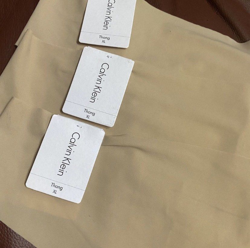 Bnwt Calvin Klein Nude Seamless Thongs Underwear Xl On Carousell