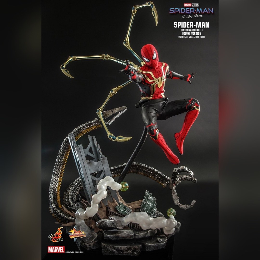 Hot Toys MMS Spider Man Integrated Suit Deluxe Version Hobbies