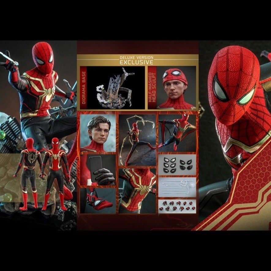 Hot Toys Mms Spider Man Integrated Suit Deluxe Version Hobbies Toys Toys Games On