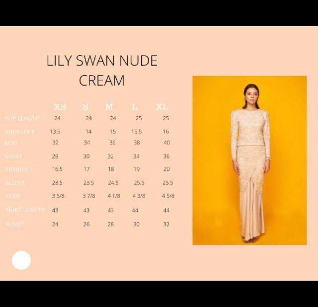 Lily Petuna Swan Nude Women S Fashion Muslimah Fashion Baju Kurung Sets On Carousell