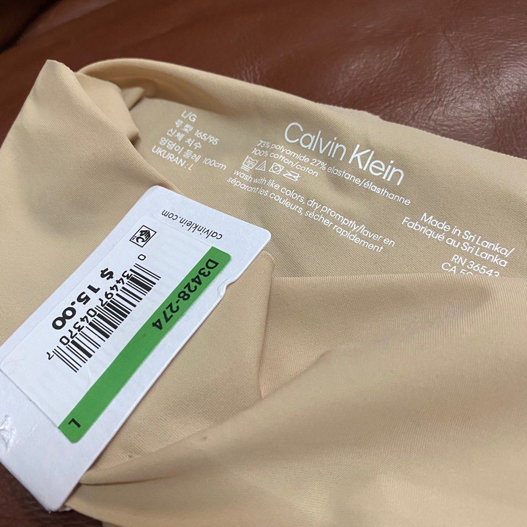 BNWT Calvin Klein Seamless Nude Thong Underwear Panties L Women S Fashion Undergarments