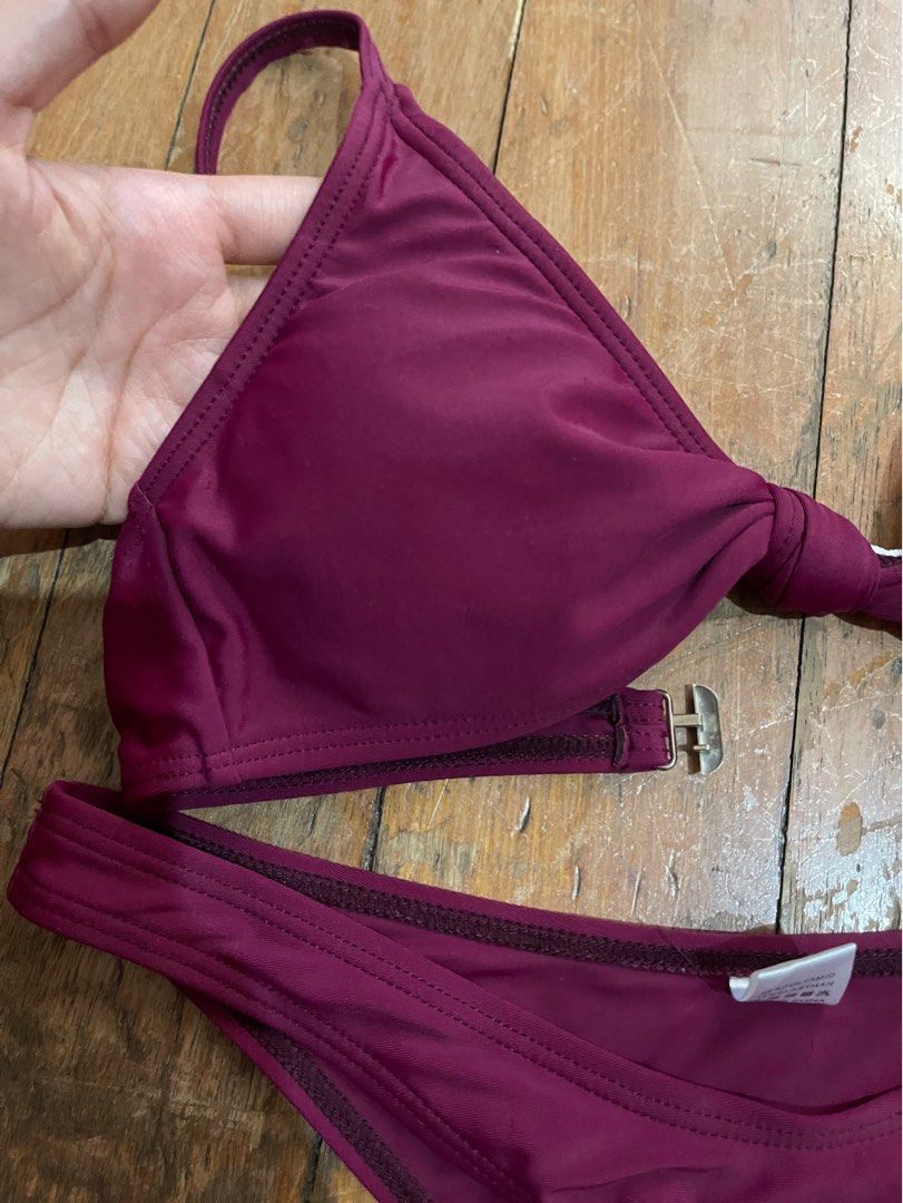 Sexy Cheeky Plum Bikini Set Swimsuit Swimwear Two Piece On Carousell