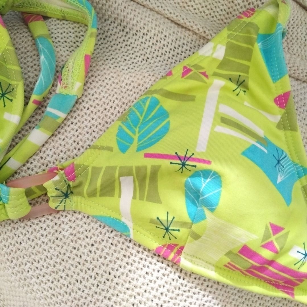 Rampage Swim Bikini Top Green Bikini Top Halter Bikini Top Lime Green