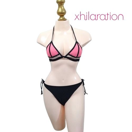 Xhilaration Bikini Top Only Black Pink Bikini Top Peach Y Pink Sexy