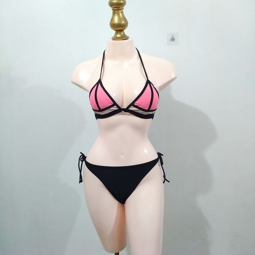 Xhilaration Bikini Top Only Black Pink Bikini Top Peach Y Pink Sexy Bikini Top Blackpink Bikini