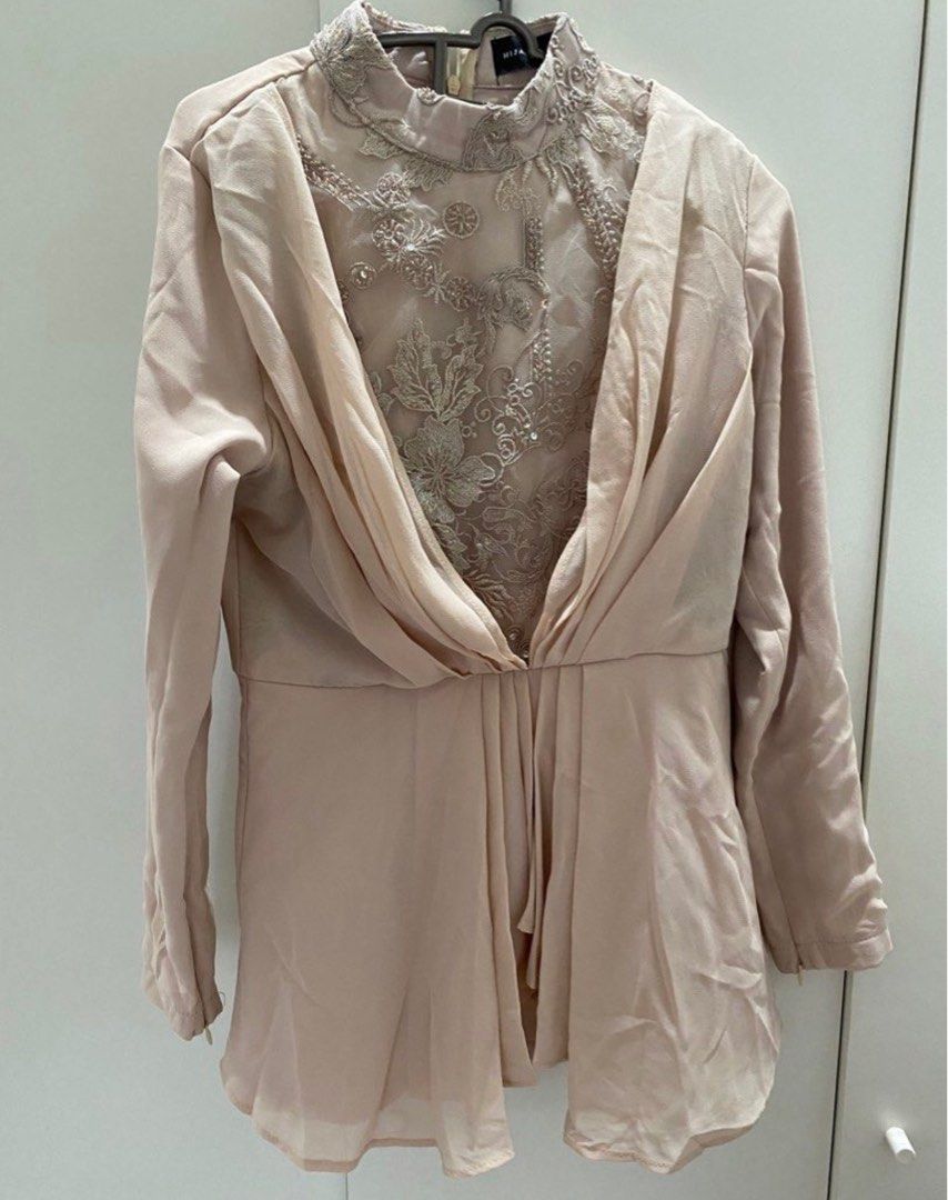 Hijabistahub Baju Kurung Nude Women S Fashion Muslimah Fashion Baju