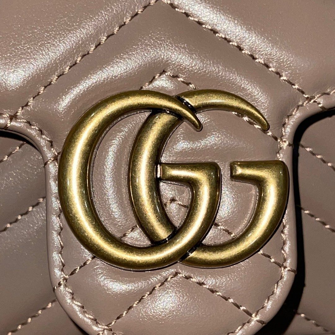 Gucci Marmont Supermini In Nude Beige Luxury Bags Wallets On Carousell