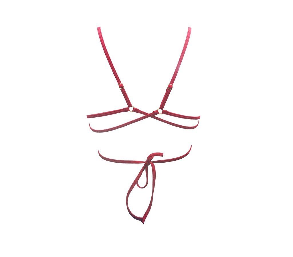 Hamade Polewear Bikini Top Rad Bottom Pole Wear Carousell