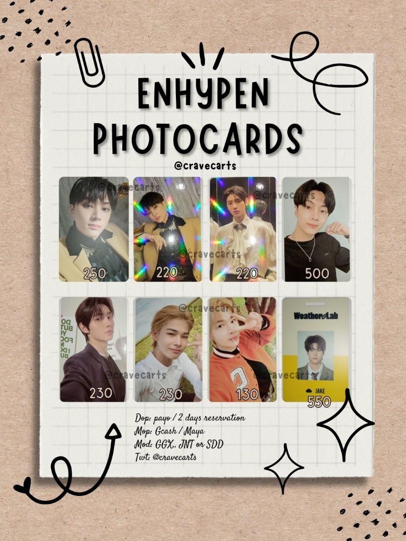 Enhypen Photocards On Carousell