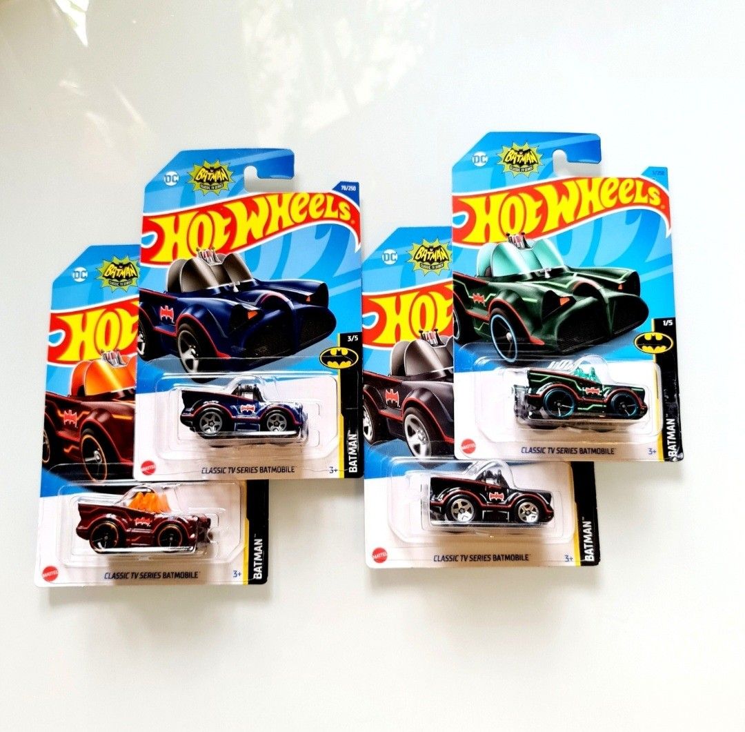 Hot Wheels Batman Classic TV Series Batmobile Blue Green Orange