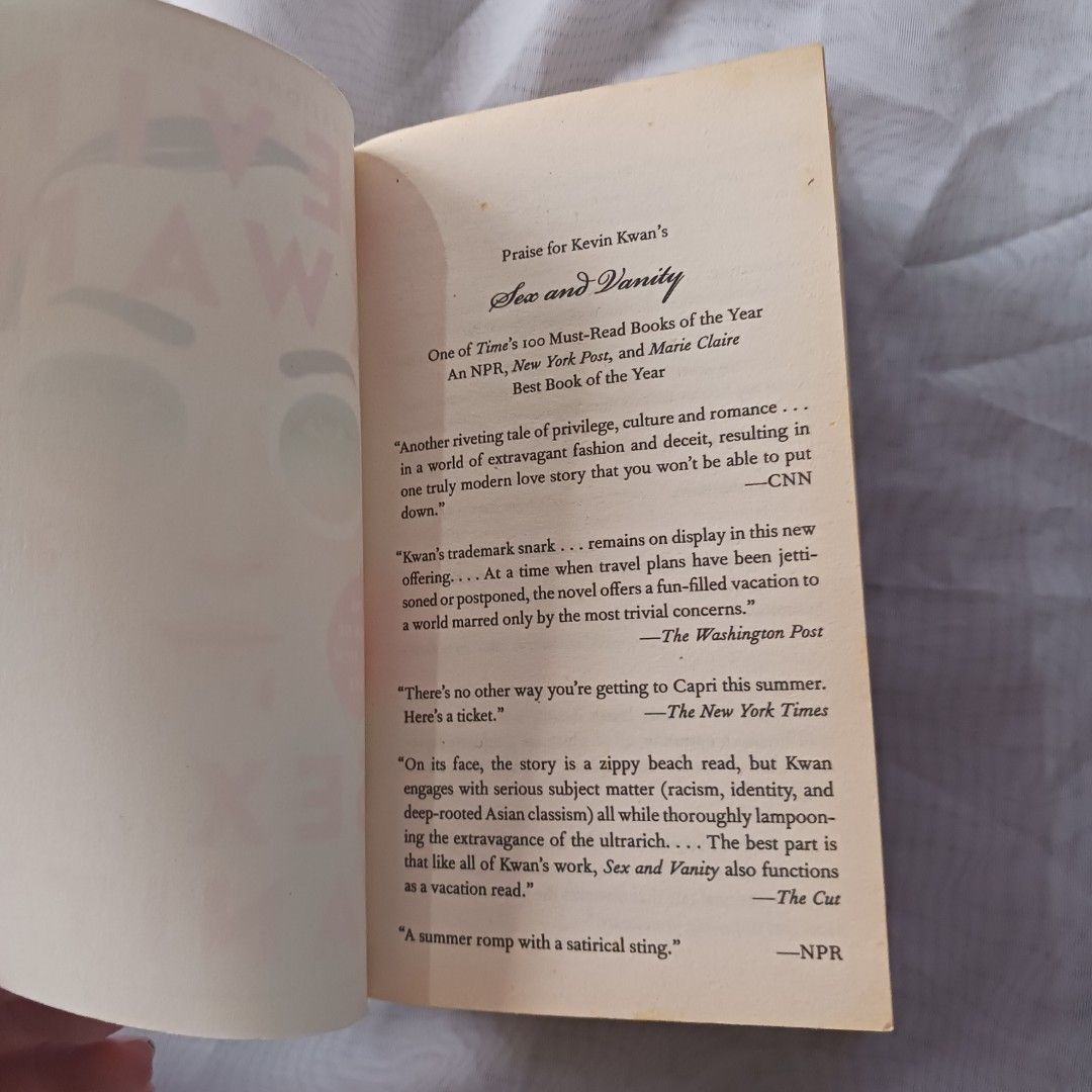 Sex And Vanity By Kevin Kwan Hobbies Toys Books Magazines Fiction Non Fiction On Carousell