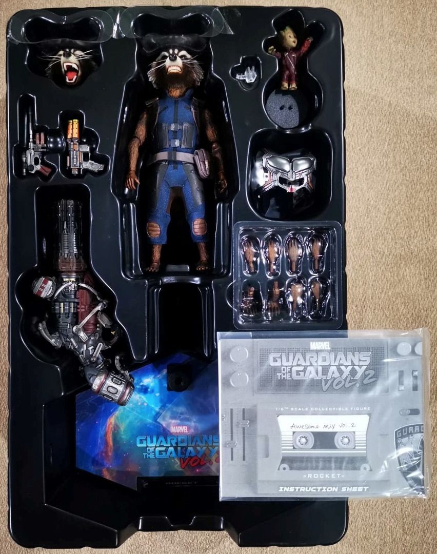 Hot Toys Rocket Deluxe Version Mms Guardians Of The Galaxy Vol Gotg Hobbies Toys