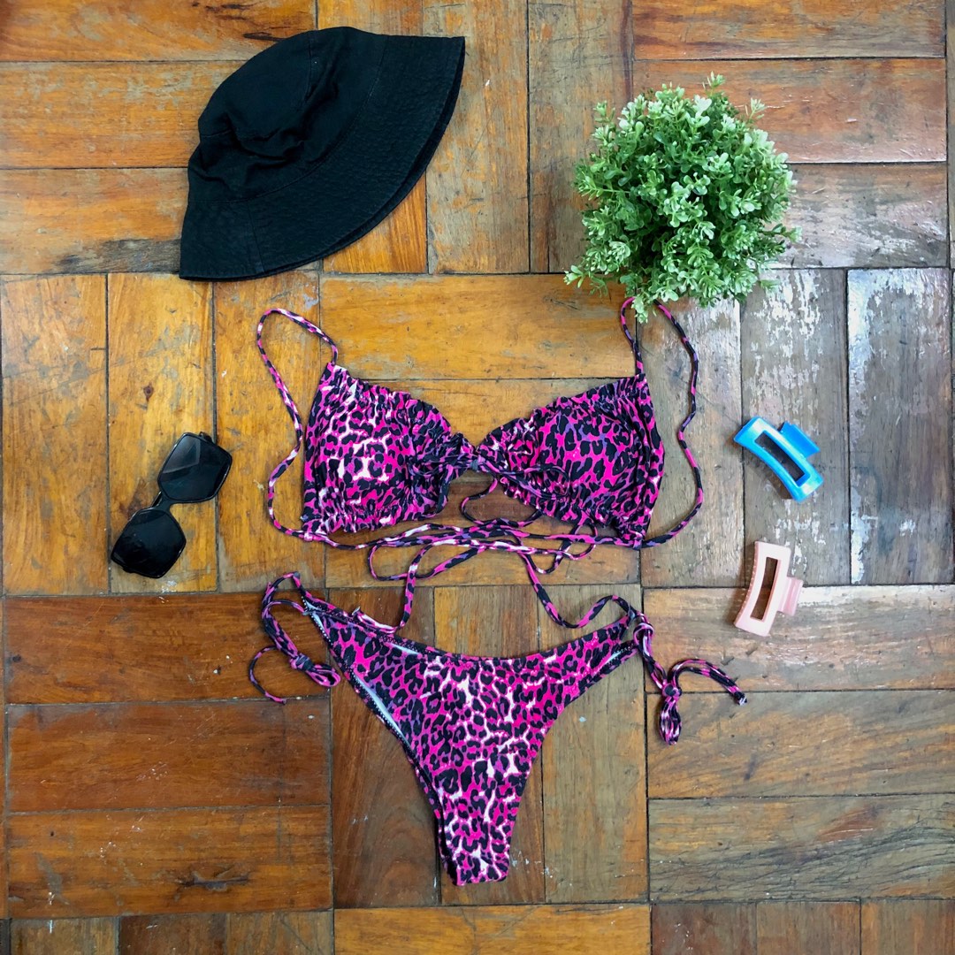 Self Tie Bikini Women S Fashion Swimwear Bikinis Swimsuits On