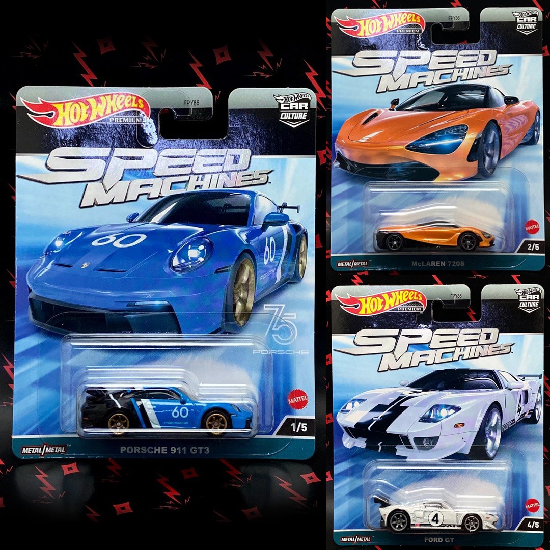 Hot Wheels Speed Machines Hotwheels Porsche Gt Mclaren S Ford Gt Hobbies Toys