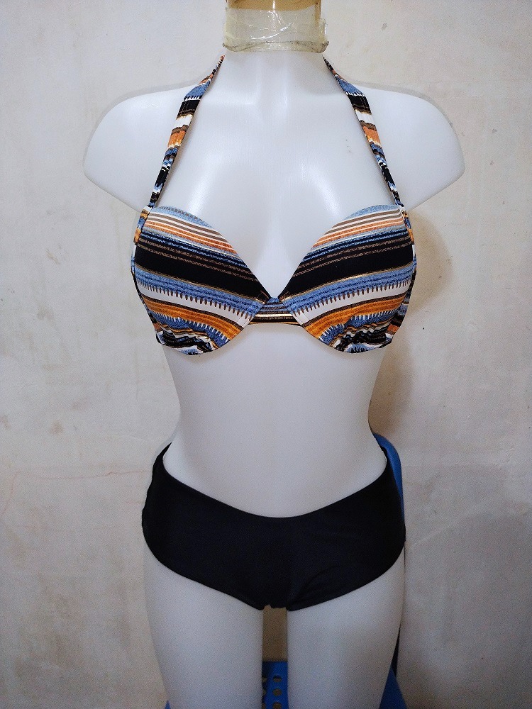 Push Up Bra Bikini Set Women Sexy Solid Bikinis Two Piece Swimwear