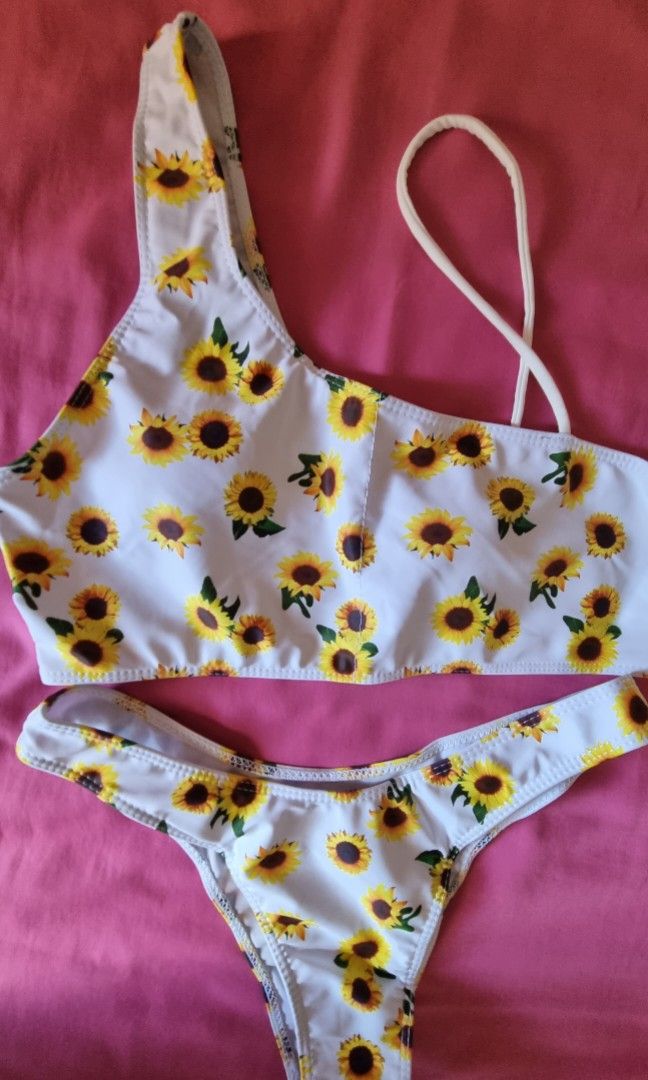 Sunflower Hi Cut Bikini Set On Carousell