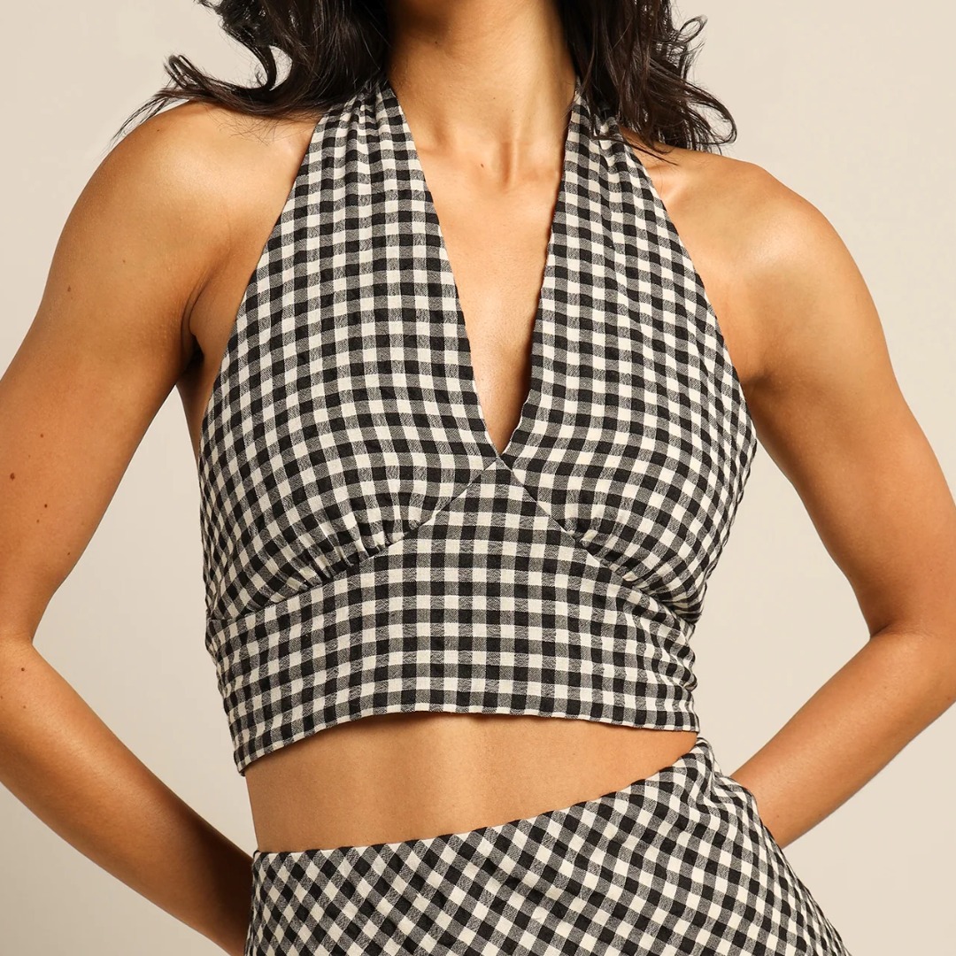 Black White Bikini Top Women S Fashion Undergarments Loungewear On Carousell