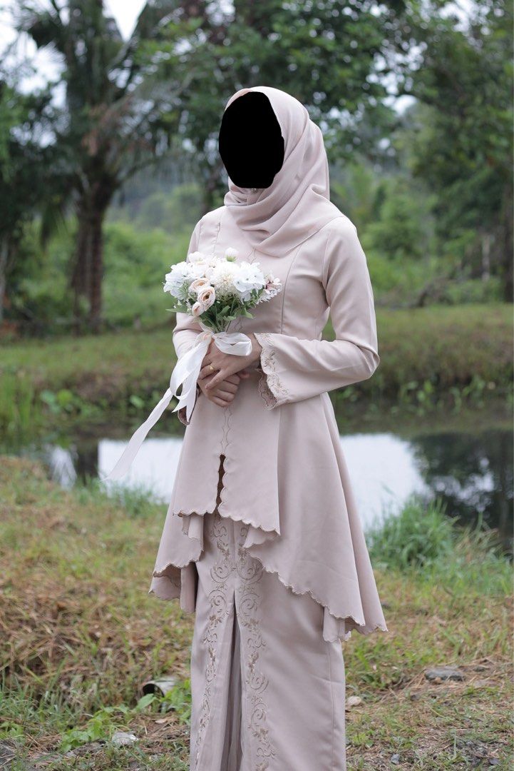 Hijabista Hub Nude Kurung Sareema Kebaya Kemasraya Women S Fashion