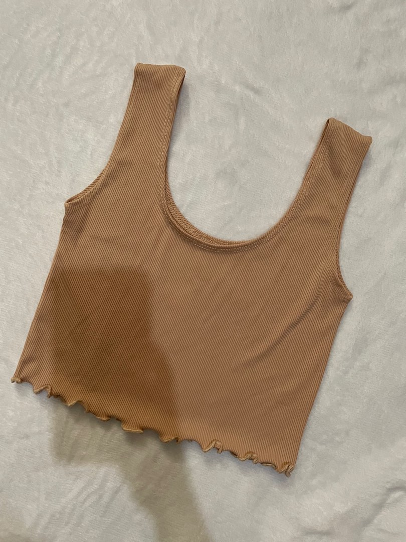 Nude Crop Top On Carousell