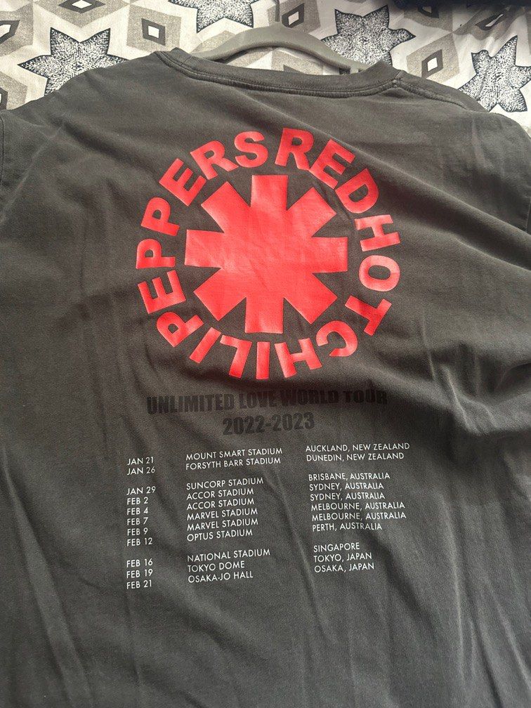 Red Hot Chili Peppers Tour Tee And Cap Men S Fashion Tops Sets Tshirts Polo Shirts On