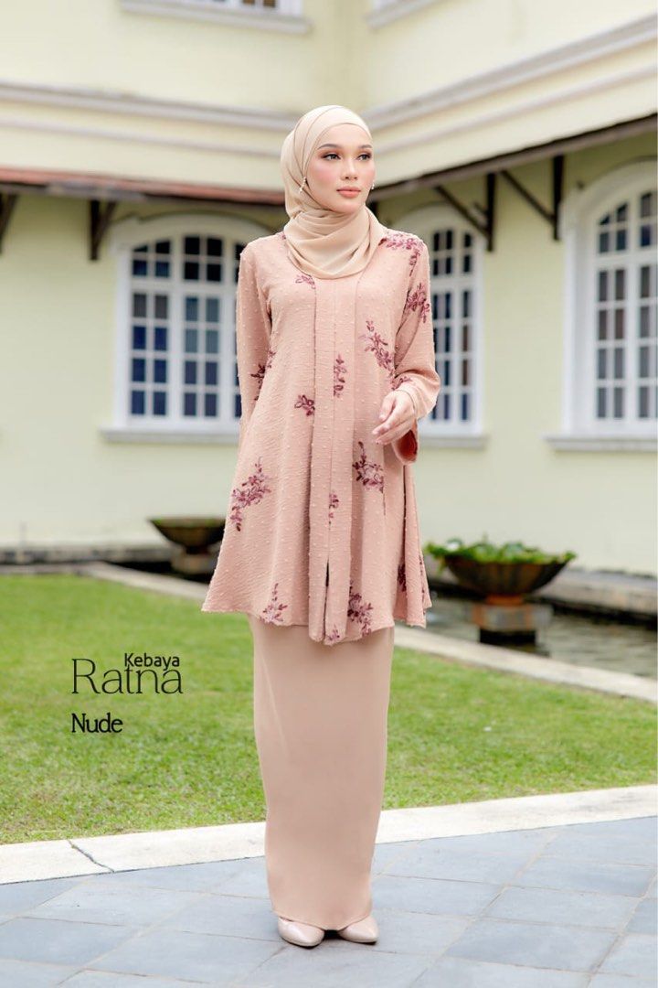 Nadstylis Kebaya Ratna In Nude Embroidery Sulam Women S Fashion