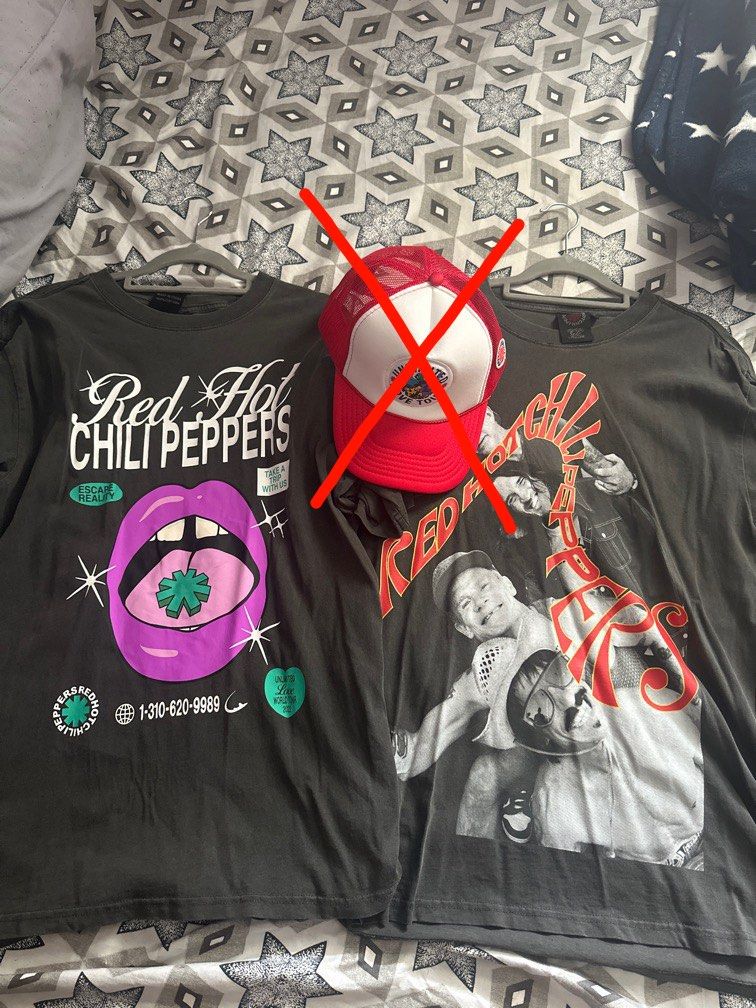 Red Hot Chili Peppers Tour Tee And Cap Men S Fashion Tops Sets Tshirts Polo Shirts On