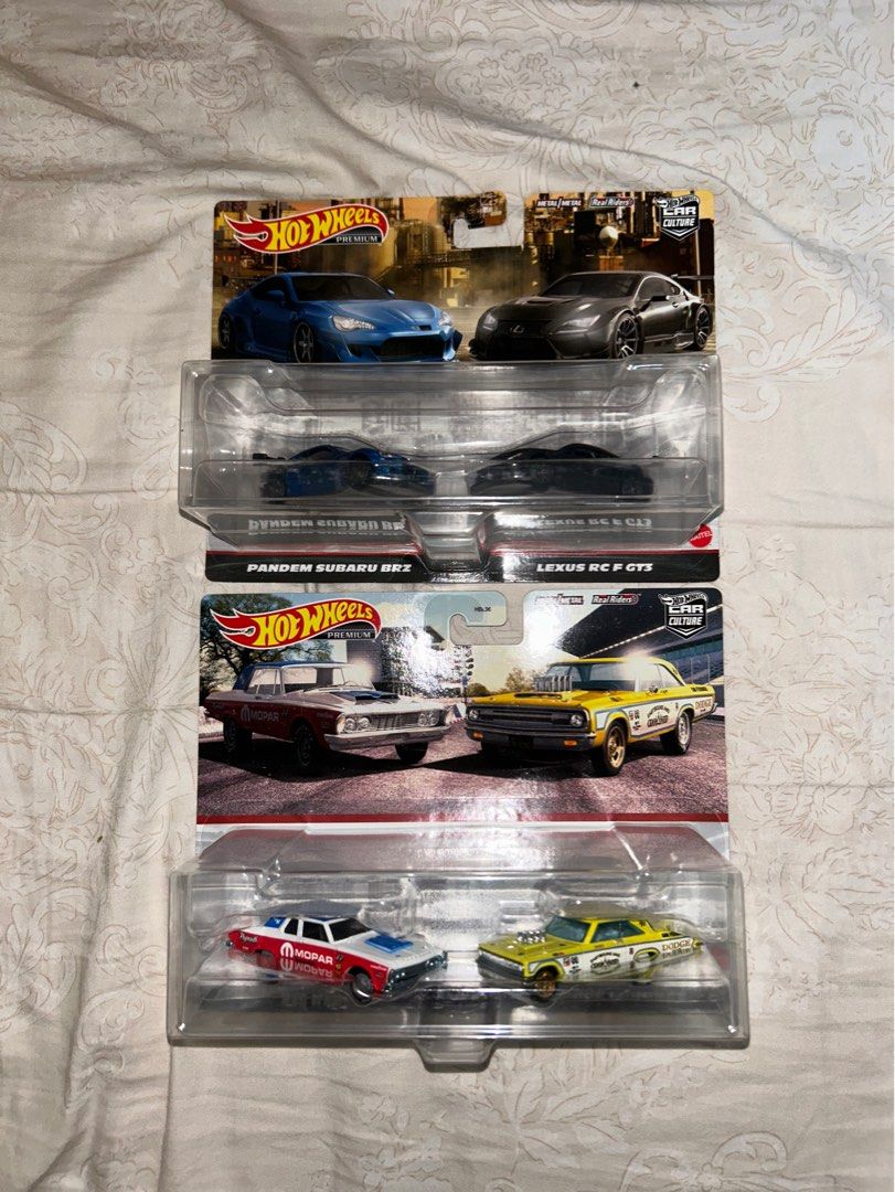Hot Wheels Premium Twin Pack Subaru Lexus And Mooneyes Hobbies Toys Toys Games On Carousell