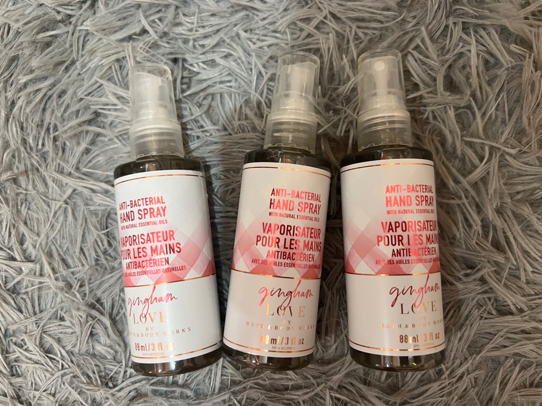 Bbw Gingham Love Hand Sani Spray On Carousell