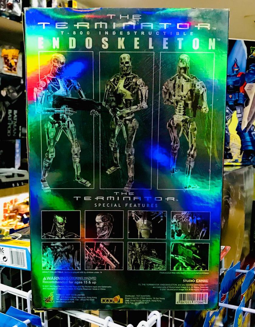 HOT TOYS MMS MOVIE MASTERPIECE THE TERMINATOR T INDESTRUCTIBLE ENDOSKELETON SUPER